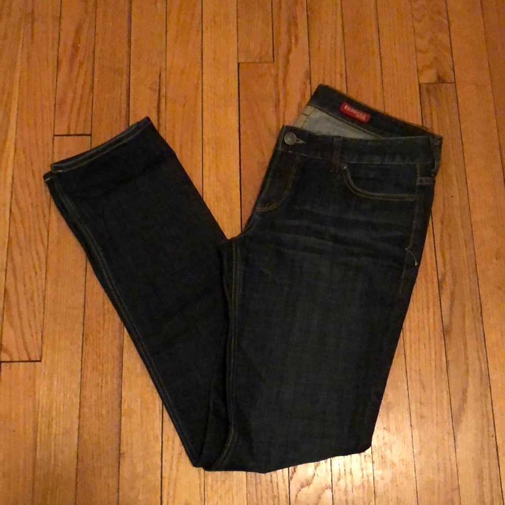 Express dark wash jeans